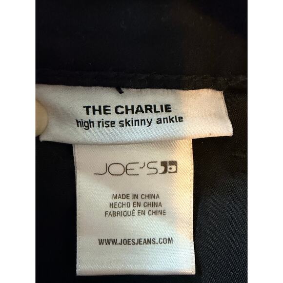 Joes Jeans The Charlie High Rise Skinny Ankle, Coated, Black - Size 30 - Picture 6 of 9